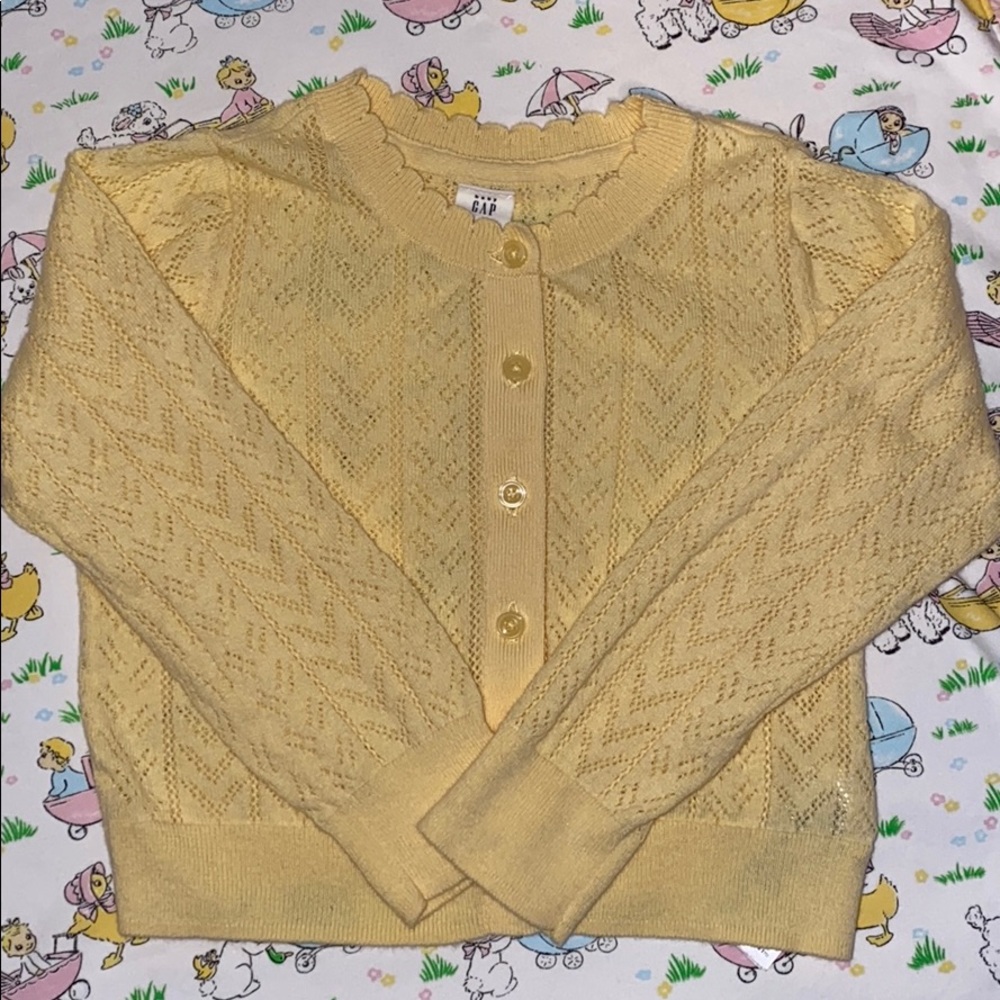 Gap Girls Yellow Cardigan - 4T